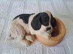 Landseer pup hond met voerbak van Paw prints 15x9.5x7cm, Ophalen of Verzenden, Zo goed als nieuw, Hond of Kat, Beeldje of Figuurtje
