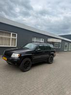 Jeep Grand Cherokee 4.7 I V8 Overland AUT 2003 Zwart, Auto's, Jeep, Automaat, 128 €/maand, 8 cilinders, 258 pk