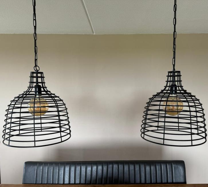 Hanglampen Bovina, Huis en Inrichting, Lampen | Hanglampen, Zo goed als nieuw, Minder dan 50 cm, Metaal, Ophalen