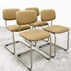 Vintage Gispen sledestoelen, info/aantal/prijs >beschrijving, Ophalen, Wit, The haystack, Zo goed als nieuw