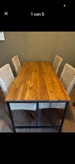 Gebruikte Eettafel 80x180, Huis en Inrichting, Tafels | Eettafels, Ophalen, Gebruikt, 50 tot 100 cm, 150 tot 200 cm