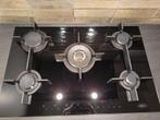 Boretti inbouw gasfornuis 5 pits Vitro-keramisch glas, Ophalen, Zo goed als nieuw, Inbouw, Gas