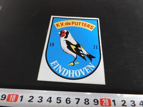 sticker ehv 1971 KV de putters kanarie vogel, Verzamelen, Stickers, Zo goed als nieuw, Bedrijf of Vereniging, Ophalen