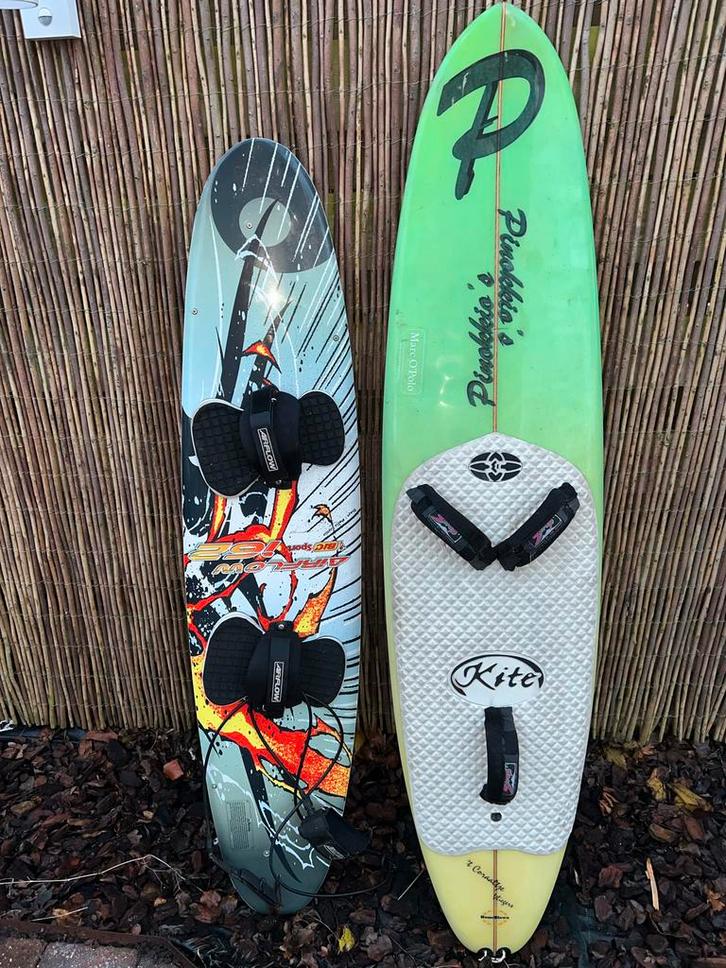 Twee Kiteboards: Twintip & One Directional, Watersport en Boten, Windsurfen, Gebruikt, Plank, Minder dan 250 cm, Met vin(nen)