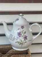 Theepot met Duinviooltjes Decoratie/libelle theepot, Overige typen, Ophalen of Verzenden, Zo goed als nieuw, Overige stijlen