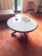 Ronde Houten Salontafel, Ophalen, 100 tot 150 cm, Jugendstil-stijl, Rond