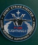 Embleem Joint Strike Fighter F-35/lightning II, Ophalen of Verzenden, Zo goed als nieuw, Patch, Badge of Embleem