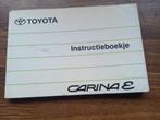 Handleiding TOYOTA CARINA E  1992 NL, Ophalen of Verzenden