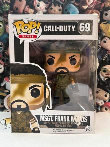 Funko pop msgt. Frank woods 69 call of duty games beschikbaar voor biedingen