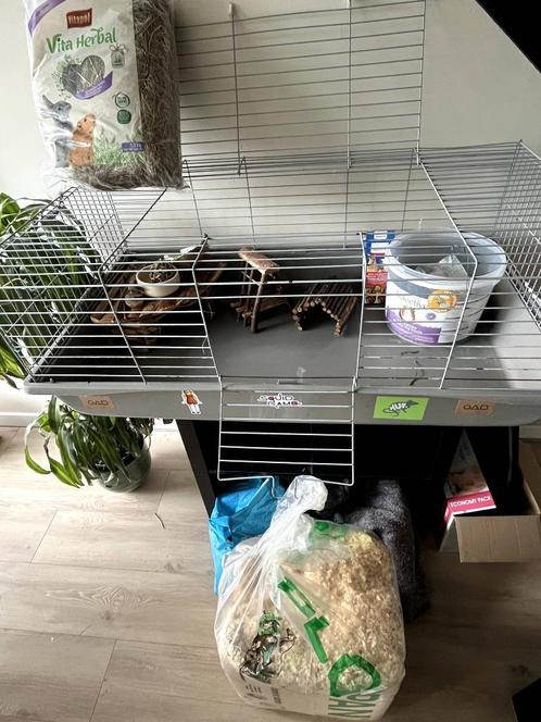 Guinea Pig Cage 110x60 + various item, Dieren en Toebehoren, Knaagdieren en Konijnen | Hokken en Kooien, Gebruikt, Kooi, 90 cm of meer