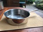 t.k.BK RVS hapjespan 24cm sandwichbodem niet voor inductie, Ophalen, Gebruikt, Rvs, Kookpan of Snelkookpan