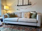 Lichtgrijze bank + 2 fauteuils – Eleganza Hartog Wonen –€850, Ophalen, Gebruikt, Driepersoons, 75 tot 100 cm