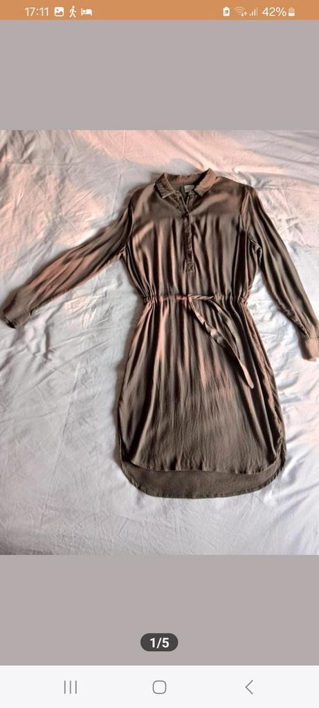 Selected Femme jurk, maat M, Kleding | Dames, Jurken, Zo goed als nieuw, Groen, Ophalen of Verzenden