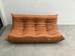 Vintage Cognac lederen 3zit in zo goed als nieuwstaat!!, Huis en Inrichting, Banken | Bankstellen, Ophalen of Verzenden, Cassina ligne roset mah jong togo sede b&b italia artifort knoll