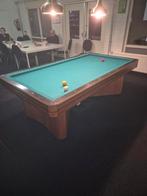 Biljart 105x210cm met lampen en teller, Ophalen of Verzenden, Gebruikt, Biljarttafel