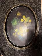 Vintage Decoratieve Dienblad met Druiven, Antiek en Kunst, Ophalen of Verzenden