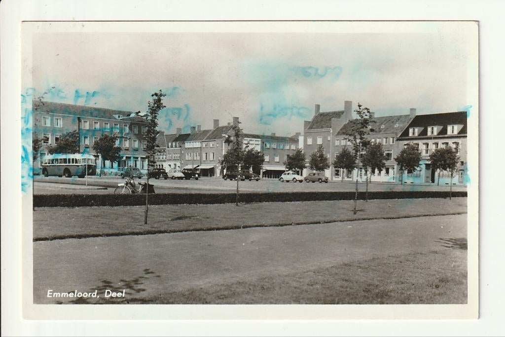 EMMELOORD DEEL PARKEERPLAATS AUTO'S ZWH SCANIA VABIS HAINJE, Ophalen of Verzenden, 1940 tot 1960, Gelopen, Flevoland