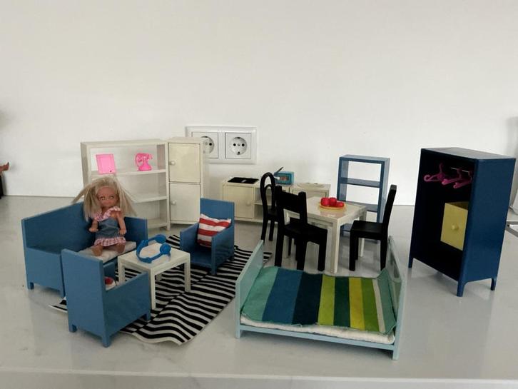 ikea Poppenhuis Meubels Set, Kinderen en Baby's, Speelgoed | Poppenhuizen, Gebruikt, Toebehoren, Ophalen of Verzenden