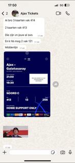 Ajax Galatasaray tickets, Eén persoon, Januari