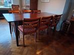 Klass. eetkamertafel + 6 stoelen Moet weg vóór 18 mrt. !!!, Ophalen, Gebruikt, 4 tot 6 stoelen
