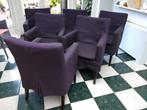 6 eetkamerstoelen met wasbare hoes | Nix Design, Huis en Inrichting, Stoelen, Ophalen, Hout, Gebruikt, Grijs