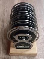 Unieke RVS HERTOG JAN onderzetters met RVS opener, Ophalen of Verzenden, Nieuw, Viltje(s), Hertog Jan