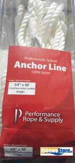 Soepel nylon ankertouw + RVS puntkous, 15 m. x Ø10mm. € 7,95, Watersport en Boten, Ophalen of Verzenden, Nieuw, Overige typen