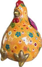 Pomme pidou spaarpot Kip Claire geel, spaarpot, Ophalen of Verzenden, Nieuw, Steen, Aardewerk of Keramiek, Dier