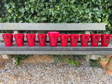 PRACHTIGE set van 10 GLOEDNIEUWE (!) Plantenpotten! beschikbaar voor biedingen