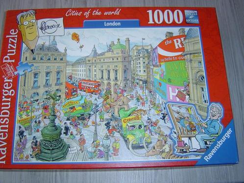 Ravensburger puzzel Fleroux London 1000 stukjes, Hobby en Vrije tijd, Denksport en Puzzels, Zo goed als nieuw, Legpuzzel, 500 t/m 1500 stukjes