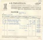 Utrecht-oude factuur-J.B. Wijnants & Zn- Behangers/stof.1958, Gebruikt, Verzenden