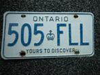 Kentekenplaat licenseplate Ontario Yours to Discover Canada, Verzenden, Gebruikt, Auto's