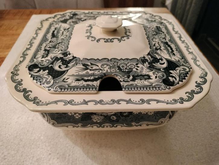 soeptarine societe Ceramique victoria maestricht, Antiek en Kunst, Antiek | Servies los, Ophalen of Verzenden