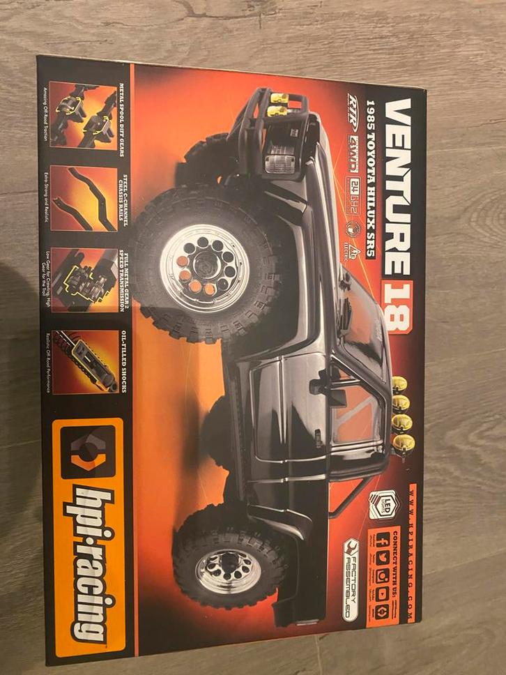 HPI Venture 18 Nieuw in Doos incl accu en usb lader, Hobby en Vrije tijd, Modelbouw | Radiografisch | Auto's, Nieuw, Auto offroad