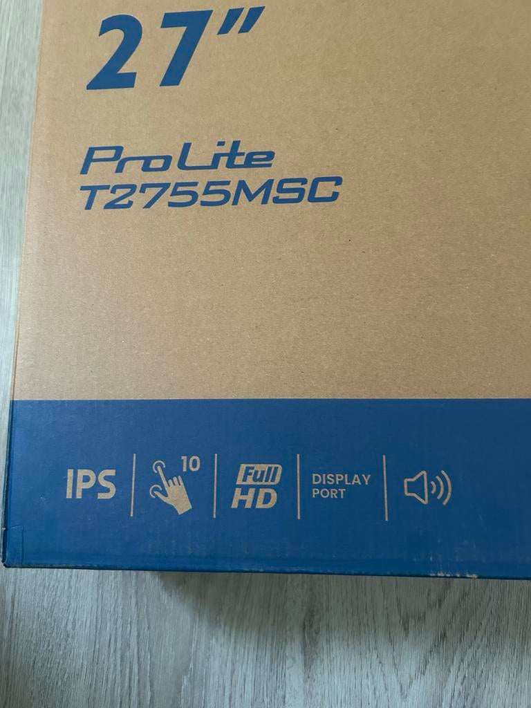 Iiyama ProLite T2755MSC-B1 Touchscreen Monitor - Full HD, IPS, Touchscreen, Nieuw, Full HD