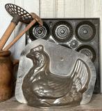 Brocante oude chocolademal / chocoladevorm Kip, Antiek en Kunst, Verzenden