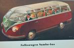 Ansichtkaart reclame voor de VW T1 Samba bus 50 jaar in 2000, Ophalen of Verzenden, 1980 tot heden, Ongelopen, Voertuig