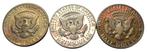 ** USA - 3 X Half Dollar Kennedy - 1971-D / 1985-S / 1986-S*, Postzegels en Munten, Munten | Amerika, Verzenden, Noord-Amerika