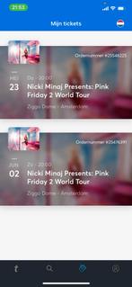 2x Nicki minaj tickets 2 juni, Twee personen