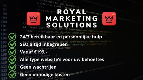 Website laten maken - Binnen 1 dag uw website vanaf €199,-, Diensten en Vakmensen, Webdesigners en Hosting, Domeinregistratie