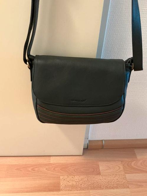 Merk:Rowallan Leren Schoudertas mooie kleur groen, Sieraden, Tassen en Uiterlijk, Tassen | Schoudertassen, Zo goed als nieuw, Overige merken