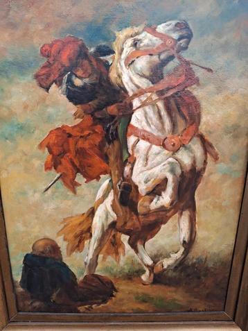 A. Bastien Schilderij - Sint Maarten beschikbaar voor biedingen