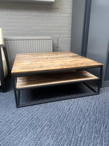 Salontafel D-bodhi Tuareg, stalen frame, houten blad beschikbaar voor biedingen
