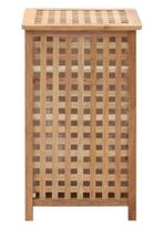 AANBIEDING | Wasmand waskorf walnotenhout binnenzak! GRTS BE, Verzenden, Nieuw