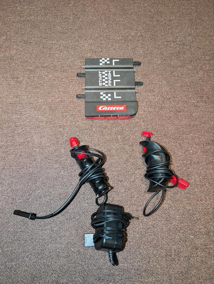 Carrera Go! Start/Finish met Rondeteller & Controllers, Kinderen en Baby's, Speelgoed | Racebanen, Gebruikt, Racebaan, Elektrisch