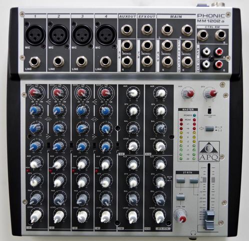 Audio mixer Phonic MM 1002a, Muziek en Instrumenten, Mengpanelen, Zo goed als nieuw, 10 tot 20 kanalen, Microfooningang, Ophalen of Verzenden