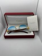 Cartier, hout, goud, vintage, Overige merken, Zonnebril, Overige kleuren, Ophalen of Verzenden
