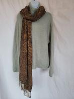 Sjaal met mooi patroon 70x180, Maat 38/40 (M), ., Ophalen of Verzenden, Zo goed als nieuw