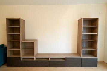 IKEA TV Meubel met Vitrine & Planken
