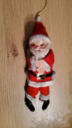 Oude retro kerstman bewerkt met chenille draad kersttak., Ophalen of Verzenden